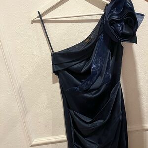 ASOS Midnight Blue One-Shoulder Dress